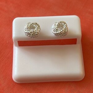 Elegant 925 Sterling Silver Stud Earrings
